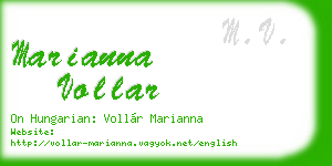 marianna vollar business card